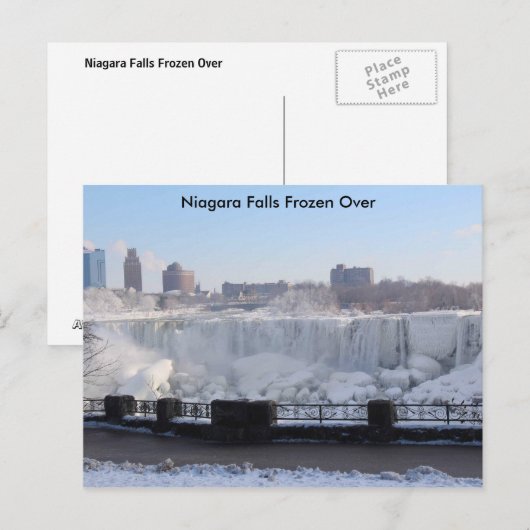 Niagara Falls Frozen Postkarte (Vorne/Hinten)