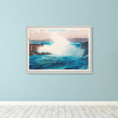 Niagara Falls, Hiroshi Yoshida, Woodcut Leinwanddruck (Insitu (Holzboden))