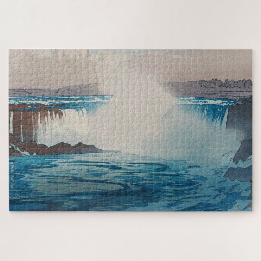 Niagara Falls, Hiroshi Yoshida, Woodcut Puzzle (Horizontal)