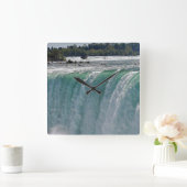 Niagara Falls Horseshoe Falls Nature Foto Clock Quadratische Wanduhr (Zuhause)