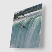 Niagara Falls Horseshoe Falls Nature Foto Clock Quadratische Wanduhr (Winkel)