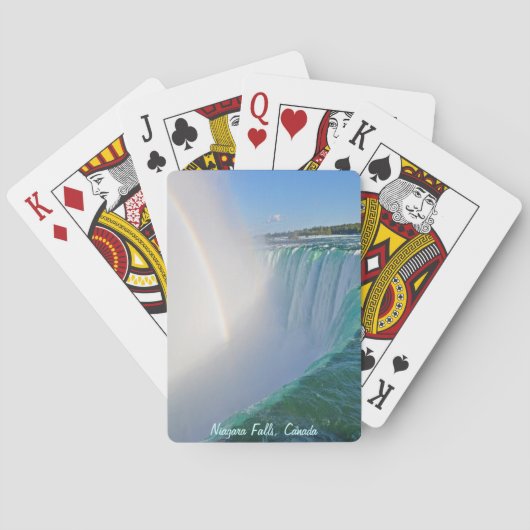Niagara Falls Horseshoe Falls & Rainbow Spielkarten (Rückseite)