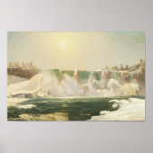 Niagara Falls im Winter von Jasper Francis Cropsey Poster (Vorne)