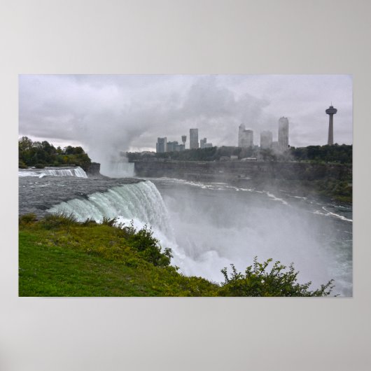 Niagara Falls in Mist, New York Poster (Vorne)