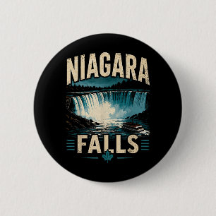 Niagara Falls Kanada Abenteuer Design Für Reisen Button