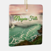 Niagara Falls, Kanada sunset stylized Keramikornament (Rechts)