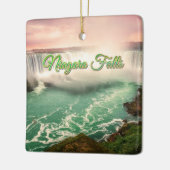 Niagara Falls, Kanada sunset stylized Keramikornament (Links)