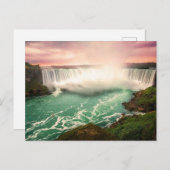Niagara Falls, Kanada sunset stylized Postkarte (Vorne/Hinten)