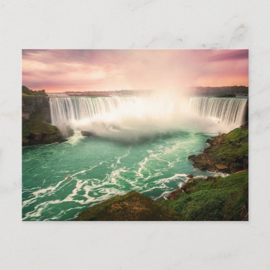 Niagara Falls, Kanada sunset stylized Postkarte (Vorderseite)