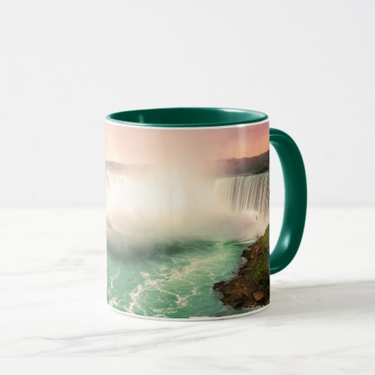Niagara Falls, Kanada sunset stylized Tasse (VorderseiteRechts)