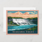 Niagara Falls Kanada, USA Postkarte (Vorne/Hinten)