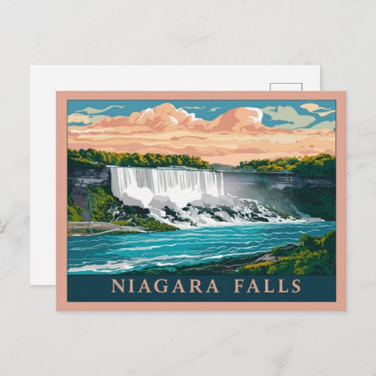 Niagara Falls Kanada, USA Postkarte (Vorne/Hinten)