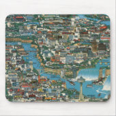 Niagara Falls Karte Mousepad (Vorne)
