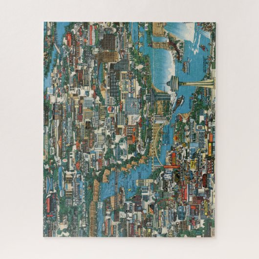 Niagara Falls Karte Puzzle (Vertikal)