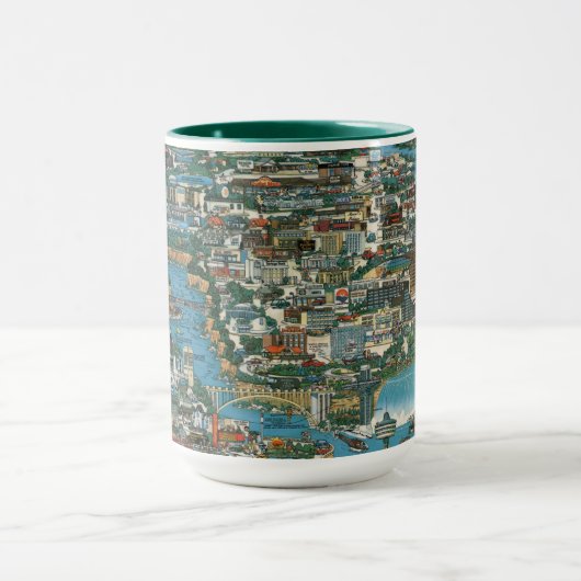 Niagara Falls Karte Tasse (Zentrum)