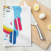 Niagara Falls Kitchen towel Geschirrtuch (Viertel Falte)