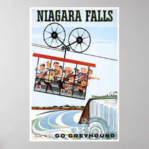 Niagara Falls Kunst Kanada Druck USA Reiseplakat Poster