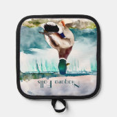 Niagara Falls Mallard Duck Souvenir Topflappen (Vorderseite)