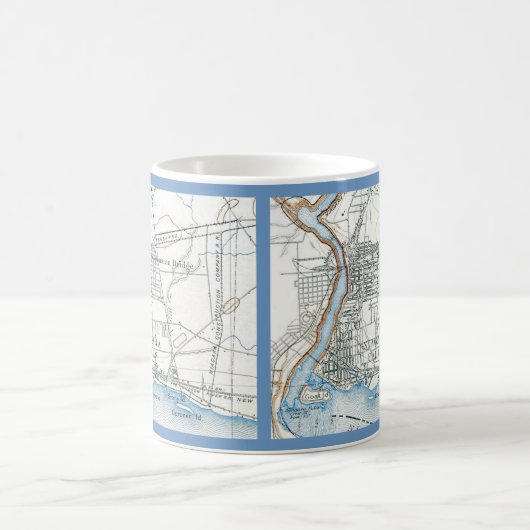Niagara Falls Map Tasse (Mittel)
