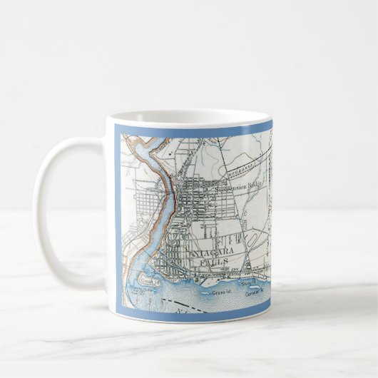 Niagara Falls Map Tasse (Links)