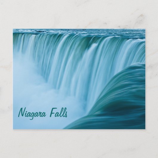 Niagara Falls mit Text Postkarte (Vorderseite)