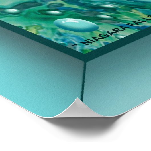 " NIAGARA FALLS NAH UP " von: Robert Singletary Poster (Ecke)