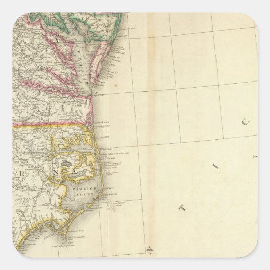 Niagara Falls, New York 2 Quadratischer Aufkleber (Vorderseite)