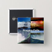 Niagara Falls New York Foto Views Button (Vorne & Hinten)