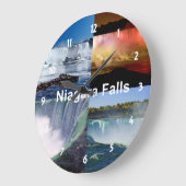 Niagara Falls New York Foto Views Große Wanduhr (Winkel)
