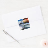 Niagara Falls New York Foto Views Quadratischer Aufkleber (Umschlag)