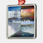 Niagara Falls New York Foto Views Silbernes Ornament (Links)