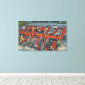 Niagara Falls, New York - Große Briefszenen Leinwanddruck (Insitu (Holzboden))