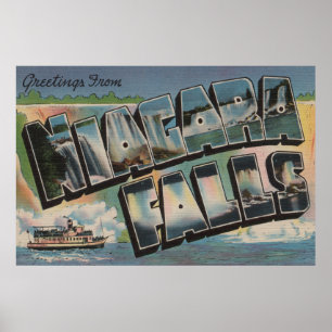 Niagara Falls, New York - große Buchstabe-Szenen 5 Poster