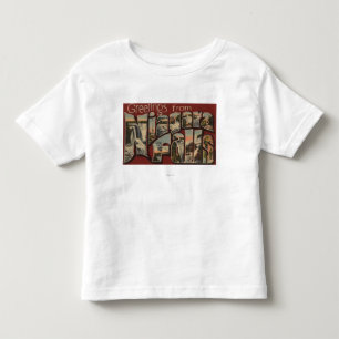 Niagara Falls, New York - große Buchstabe-Szenen Kleinkind T-shirt