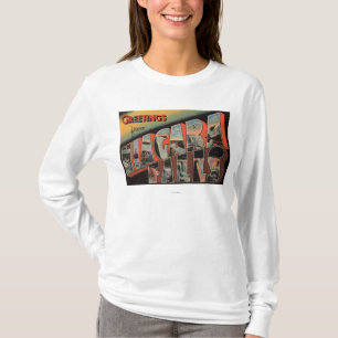 Niagara Falls, New York - große Buchstabe-Szenen T-Shirt