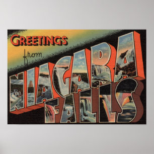 Niagara Falls, New York - Große Buchstabenszenen 4 Poster