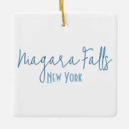 Niagara Falls, New York Reiseandenken Keramikornament