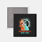 Niagara Falls New York Total Solar Eclipse 2024 Magnet (Vorderseite/Rückseite)