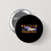 Niagara Falls New York Total Solar Eclipse Souveni Button (Vorne & Hinten)