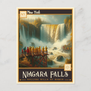 Niagara Falls, New York Vintage Postkarte