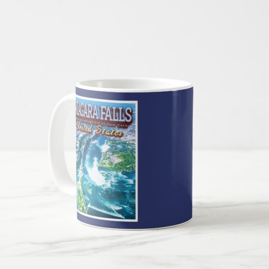 NIAGARA FALLS - NIAGARA NEW YORK VEREINIGTE STAATE KAFFEETASSE (Vorderseite Links)