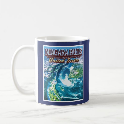 NIAGARA FALLS - NIAGARA NEW YORK VEREINIGTE STAATE KAFFEETASSE (Links)