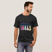 Niagara Falls Night Canada Usa Typografie T-Shirt (Vorne ganz)