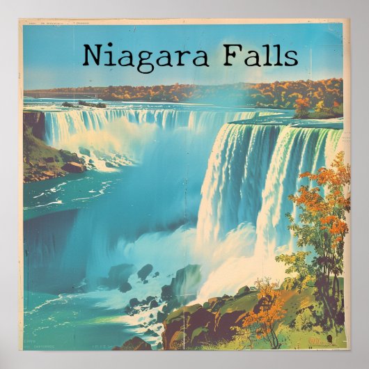 Niagara Falls Nostalgia: Vintage Art Reisen Poster (Vorne)