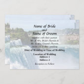 Niagara Falls NY - Blick von der amerikanischen Se Einladung (Vorne/Hinten)