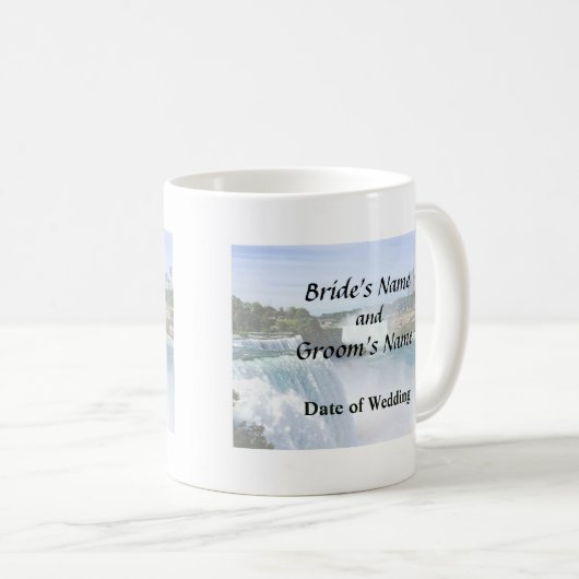 Niagara Falls NY - Blick von der amerikanischen Se Kaffeetasse (VorderseiteRechts)