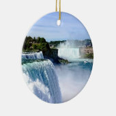 Niagara Falls NY - Blick von der amerikanischen Se Keramik Ornament (Rechts)