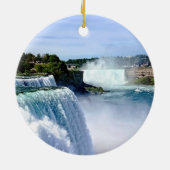 Niagara Falls NY - Blick von der amerikanischen Se Keramik Ornament (Hinten)