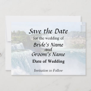 Niagara Falls NY - Blick von der amerikanischen Se Save The Date