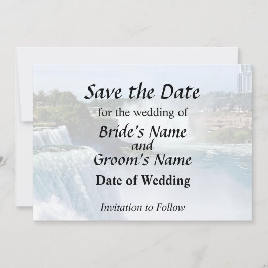Niagara Falls NY - Blick von der amerikanischen Se Save The Date (Vorderseite)